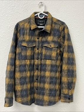 Valor Blue and Yellow Lined Flannel Shirt Jacket
#1340